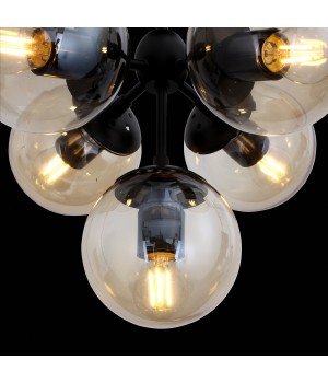 SL549.402.05 Люстра потолочная ST-Luce Черный/Дымчатый E27 5*60W STAMPO-foto4