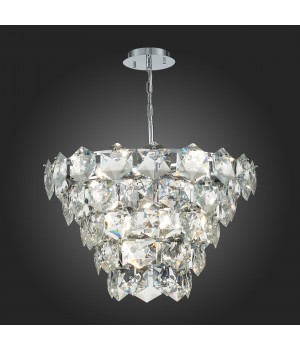 SL1631.103.09 Люстра подвесная ST-Luce Хром/Прозрачный E14 9*40W Viterbo-foto5