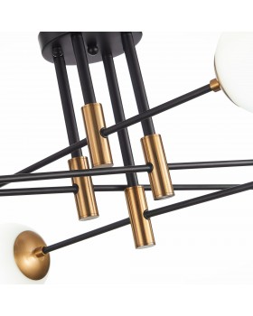 SL1203.402.08 Люстра потолочная ST-Luce Бронза,Черный/Белый E27 8*40W LIMANO-foto10