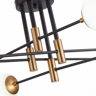 SL1203.402.08 Люстра потолочная ST-Luce Бронза,Черный/Белый E27 8*40W LIMANO-foto10