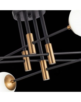 SL1203.402.08 Люстра потолочная ST-Luce Бронза,Черный/Белый E27 8*40W LIMANO-foto6