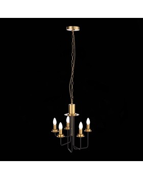 SL336.303.05 Люстра подвесная ST-Luce Коричневый, Бронза/Бежевый E14 5*60W DELAVERA-foto5