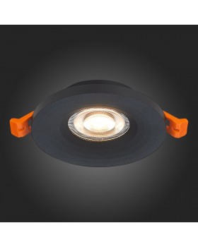 ST205.408.01 Св-к встр. Мат. черный GU10 1*50W D95xH27 220V Без ламп GERA-foto7