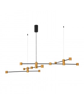 SL1596.423.22 Светильник подвесной ST-Luce Золотистый, Черный/Белый LED 22*3W 3000K ANICHITA-foto2