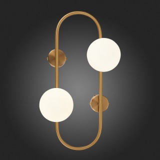 SL1149.301.02 Бра ST-Luce Латунь/Белый G9 2*5W VERA-foto5