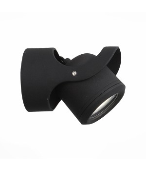 SL093.401.01 Светильник уличный настенный ST-Luce Черный/Черный, Прозрачный G5,3 1*3W ROUND-foto2