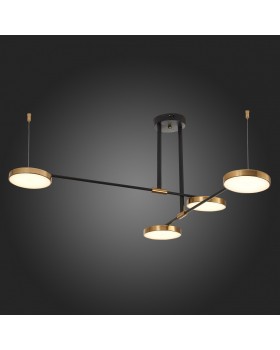 SL1605.403.04 Светильник подвесной ST-Luce Черный/Латунь, Белый LED 4*8,5W 3000K FARONE-foto5