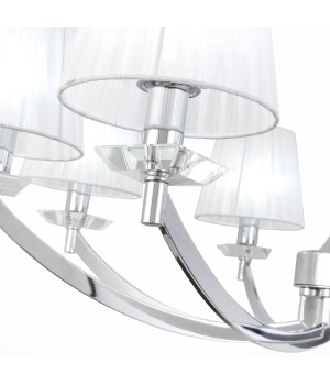 SL1756.103.08 Светильник подвесной ST-Luce Хром/Светло-серый E14 8*40W BELLO-foto11