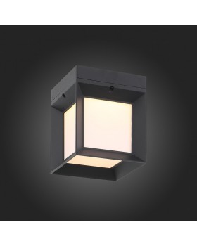 SL077.401.01 Светильник уличный настенный ST-Luce Черный/Белый LED 1*9W 3000K CUBISTA-foto5