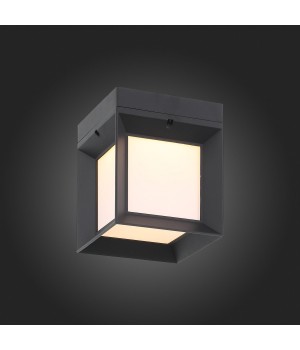SL077.401.01 Светильник уличный настенный ST-Luce Черный/Белый LED 1*9W 3000K CUBISTA-foto5