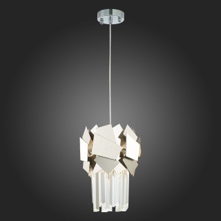 SL1232.103.01 Подвес ST-Luce Хром/Прозрачный, Хром E14 1*60W CASERTA-foto4