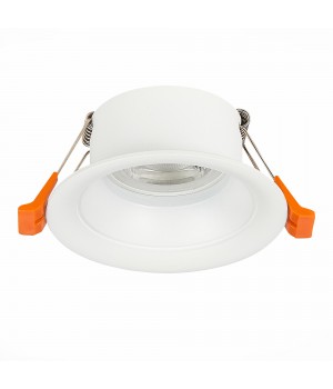 ST200.508.01 Св-к встр. Мат. белый GU10 1*50W D89xH40 220V Без ламп BARRA-foto2