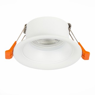 ST200.508.01 Св-к встр. Мат. белый GU10 1*50W  D89xH40 220V Без ламп BARRA-foto2