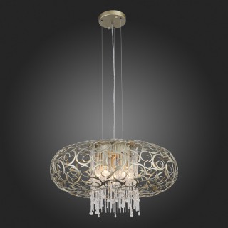 SL1101.203.10 Люстра подвесная ST-Luce Шампань/Шампань, Прозрачный E14 10*40W DOLCIMA-foto3