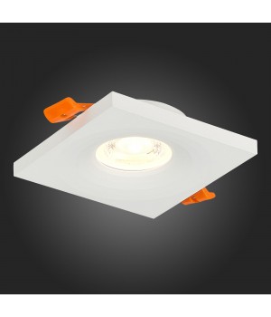 ST205.518.01 Св-к встр. Мат. белый GU10 1*50W L94xW94xH27 220V Без ламп GERA-foto7