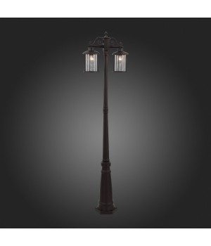 SL080.425.02 Светильник уличный наземный ST-Luce Темный кофе/Прозрачный, Темный кофе E27 2*100W LASTERO-foto5