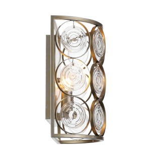 SL1105.201.02 Светильник настенный ST-Luce Золотистый с патиной/Золотистый, Прозрачный E14 2*60W SERANDA-foto3