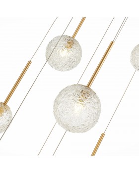 SL1152.203.08 Светильник подвесной ST-Luce Золотистый/Прозрачный G9 8*5W ARCOBALINO-foto10