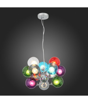 SL431.153.12 Люстра подвесная ST-Luce Хром/Разноцветный, Белый G9 12*5W DUALITA-foto12