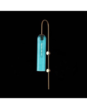 SL1145.381.01 Светильник настенный ST-Luce Латунь/Голубой E27 1*60W CALLANA-foto4