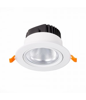 ST211.538.15.36 Св-к встр. Белый LED 1*15W 3000K 1 125Lm Ra80 36° IP20 D109xH65 220-240V MIRO-foto2