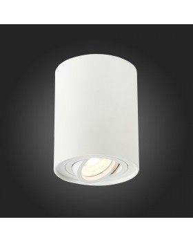 ST108.517.01 Светильник потолочный Мат. белый GU10 1*50W D98xH124 220V Без ламп TORUS-foto5