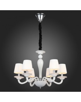 SL1112.503.06 Люстра подвесная ST-Luce Хром, Белый/Белый E14 6*40W SERENATTA-foto6