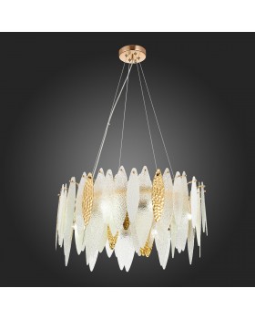 SL1224.203.08 Люстра подвесная ST-Luce Золотистый/Прозрачный, Белый E14 8*60W LASTRA-foto5