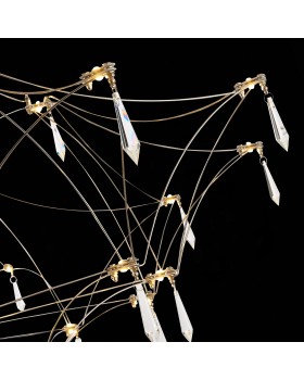 SL797.113.114 Люстра подвесная ST-Luce Хром, Прозрачный LED 114*0,45W 3000K GRAVETTA-foto6