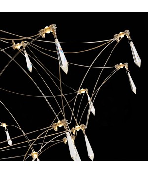 SL797.113.114 Люстра подвесная ST-Luce Хром, Прозрачный LED 114*0,45W 3000K GRAVETTA-foto6