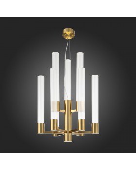 SL1229.303.09 Люстра подвесная ST-Luce Латунь/Прозрачный GU10 9*5W Terni-foto6