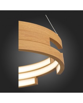 SL963.703.01 Люстра подвесная ST-Luce Светлое дерево/Светлое дерево, Белый LED 1*45W 4000K GENUINE-foto3