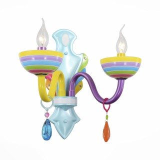 SL672.781.02 Бра ST-Luce Разноцветный/Разноцветный E14 2*40W ORNATO-foto2