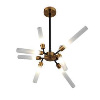 SL1620.242.08 Люстра потолочная ST-Luce Матовое золото, Черный/Белый G9 8*5W SPLIO-foto2