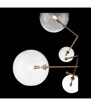 SL1205.303.06 Светильник подвесной ST-Luce Латунь/Прозрачный G9 6*5W SANDRO-foto7