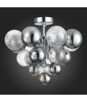 SL1124.102.10 Люстра потолочная ST-Luce Хром/Дымчатый,Прозрачный G9 10*5W (из 2-х коробок) VINETTO-foto4