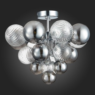 SL1124.102.10 Люстра потолочная ST-Luce Хром/Дымчатый,Прозрачный G9 10*5W (из 2-х коробок) VINETTO-foto4