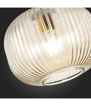 SL1154.313.01 Подвес ST-Luce Латунь/Коньячный E27 1*60W GRAN-foto9