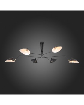 SL305.402.06 Люстра потолочная ST-Luce Черный/Черный, Белый E27 6*60W SPRUZZO-foto6