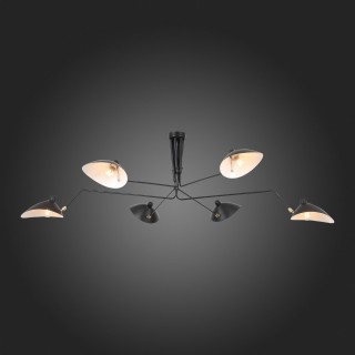 SL305.402.06 Люстра потолочная ST-Luce Черный/Черный, Белый E27 6*60W SPRUZZO-foto6