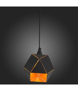 SL258.403.01 Светильник подвесной ST-Luce Черный/Черный, Золото E14 1*40W ENIGMA-foto8