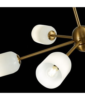 SL1180.202.06 Люстра потолочная ST-Luce Золотистый/Белый E14 6*40W TREVISO-foto6