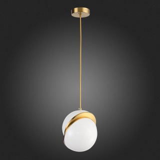 SL1164.303.01 Светильник подвесной ST-Luce Латунь/Белый E27 1*60W LAICO-foto8