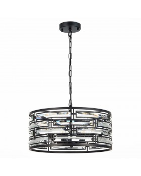 SL665.403.06 Люстра подвесная ST-Luce Черный/Черный, Прозрачный E14 6*40W CHIAREZZA-foto2