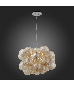 SL432.203.12 Люстра подвесная ST-Luce Хром/Коньячный G9 12*5W SOSPIRO-foto5