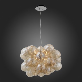 SL432.203.12 Люстра подвесная ST-Luce Хром/Коньячный G9 12*5W SOSPIRO-foto5