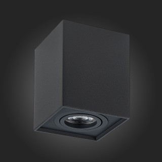 ST109.407.01 Светильник потолочный Мат. черный GU10 1*50W  L100xW100xH123 220V Без ламп QUADRUS-foto6