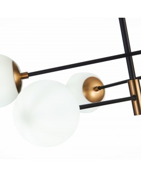 SL1203.402.06 Люстра потолочная ST-Luce Бронза,Черный/Белый E27 6*40W LIMANO-foto10