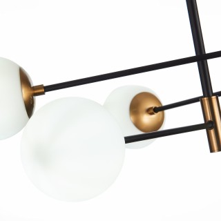 SL1203.402.06 Люстра потолочная ST-Luce Бронза,Черный/Белый E27 6*40W LIMANO-foto10