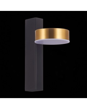 SL6000.301.01 Светильник настенный ST-Luce Черный/Латунь LED 1*7W 3000K PANCES-foto5